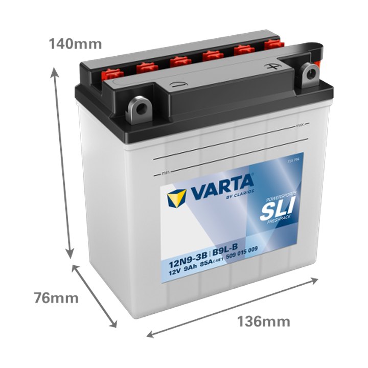 Bateria de mota Varta 509015009 12V 9Ah 85A · Málaga