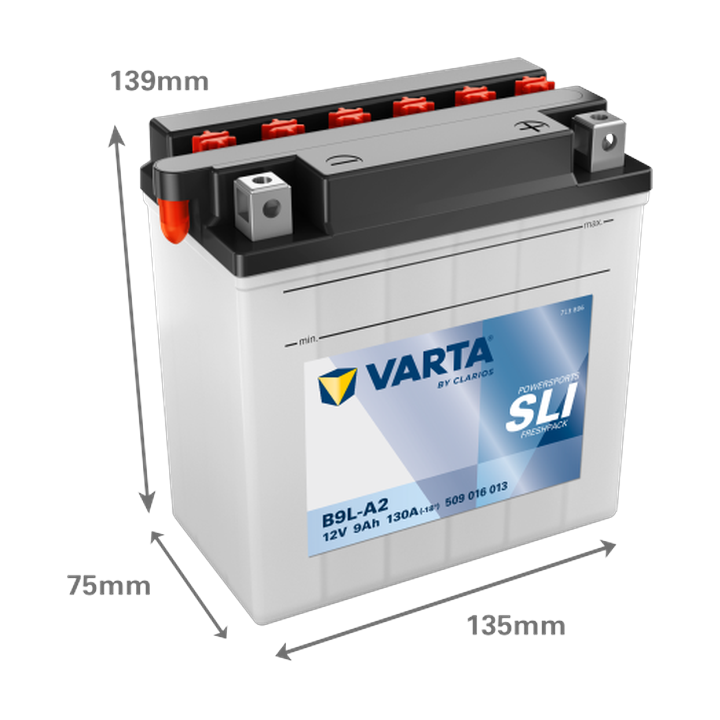 Batteria moto Varta 509016013 12V 9Ah 130A · Málaga
