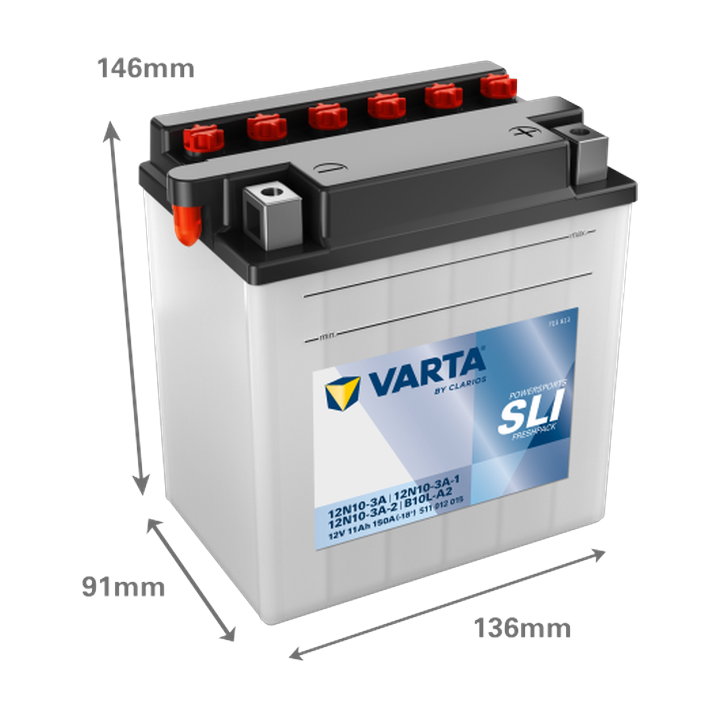 Bateria de mota Varta 511012015 12V 11Ah 150A · Málaga