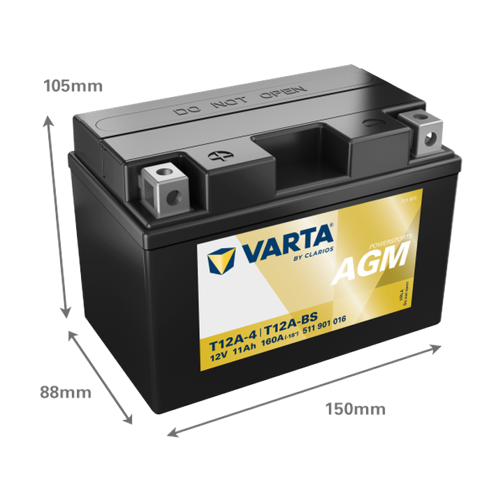 Motorradbatterie Varta 511901016 12V 11Ah 160A · Málaga