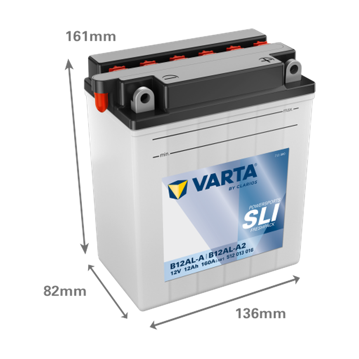 Batterie moto Varta 512013016 12V 12Ah 160A · Málaga