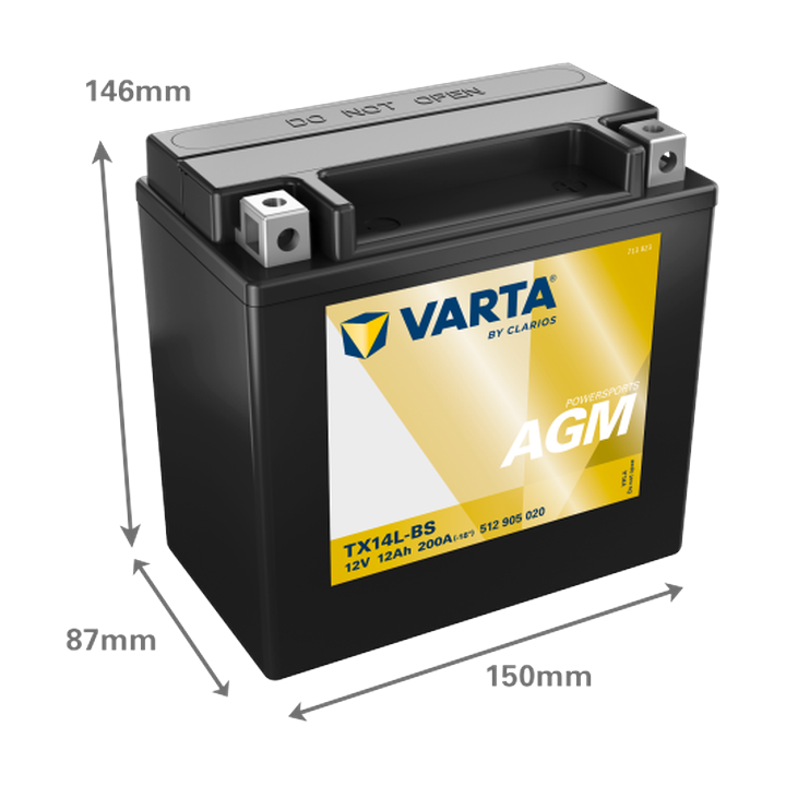 Batteria moto Varta 512905020 12V 12Ah 200A · Málaga