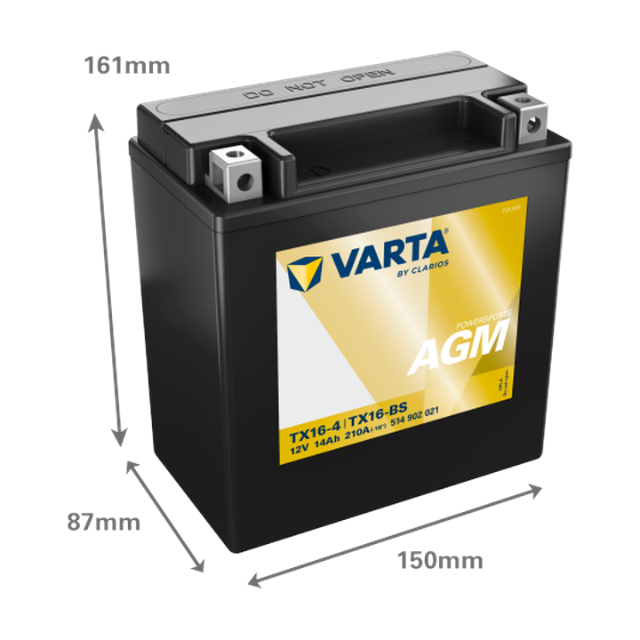 Bateria de mota Varta 514902021 12V 14Ah 210A · Málaga