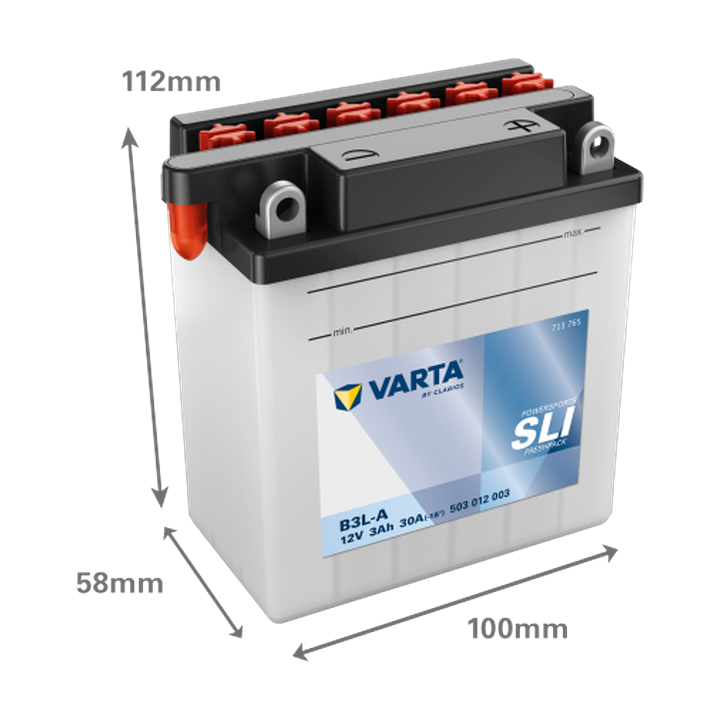 Motorcycle battery Varta 503012003 12V 3Ah 30A · Málaga