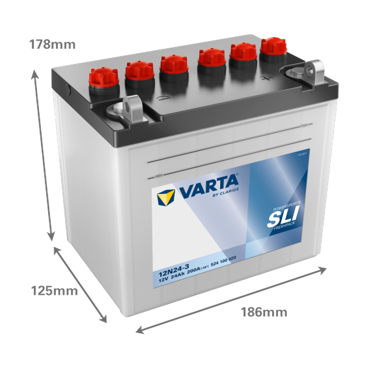 Batterie moto Varta 524100020 12V 24Ah 200A · Málaga