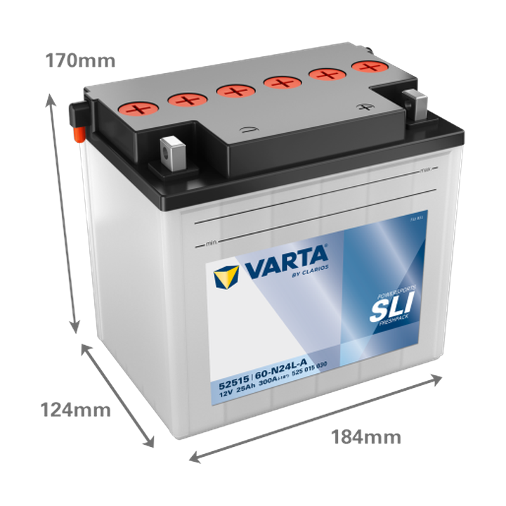 Motorradbatterie Varta 525015030 12V 25Ah 300A · Málaga