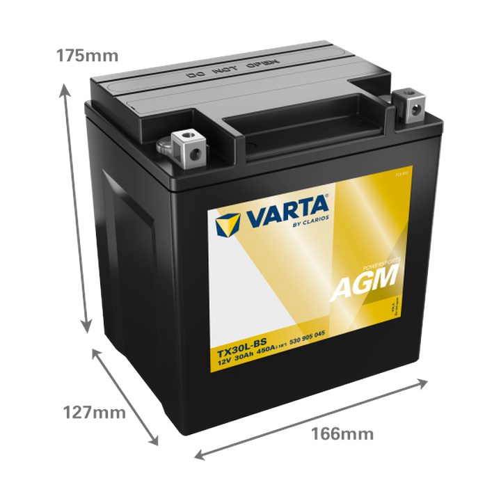 Motorcycle battery Varta 530905045 12V 30Ah 450A · Málaga