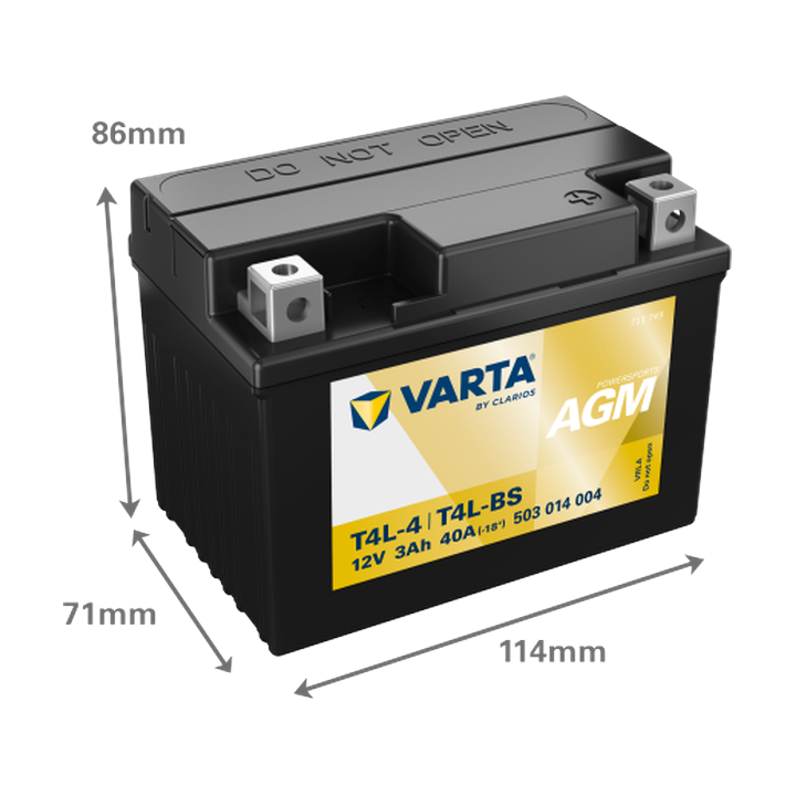 Motorcycle battery Varta 503014004 12V 3Ah 40A · Málaga