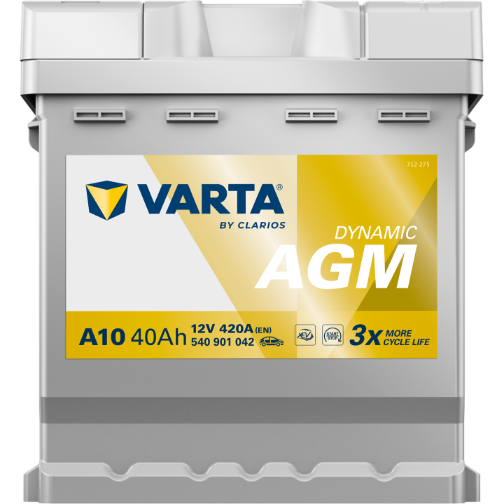 Car battery Varta A10 12V 40Ah 420A · Málaga