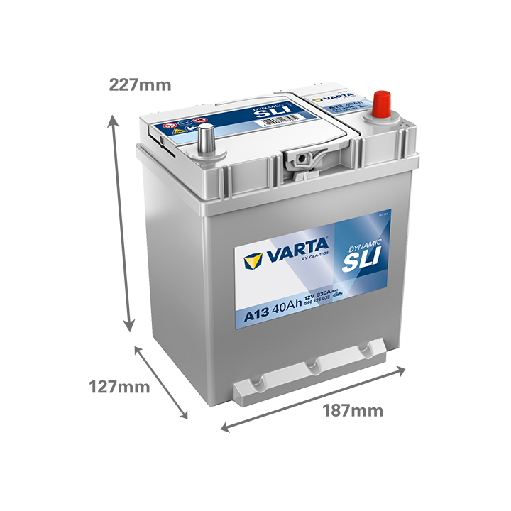 Batteria auto Varta A13 12V 40Ah 330A · Málaga