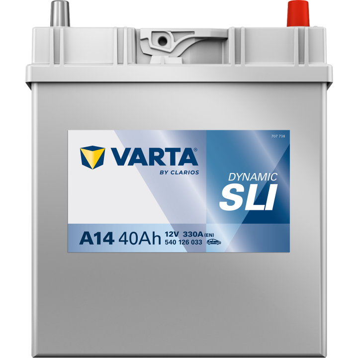 Batería de coche Varta A14 12V 40Ah 330A · Málaga