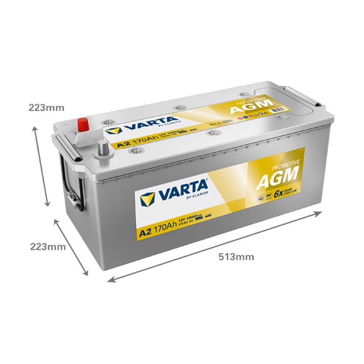 Batteria camion Varta A2 12V 170Ah 1000A · Málaga