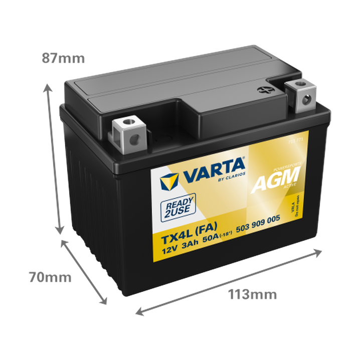 Batterie moto Varta 503909005 12V 3Ah 50A · Málaga