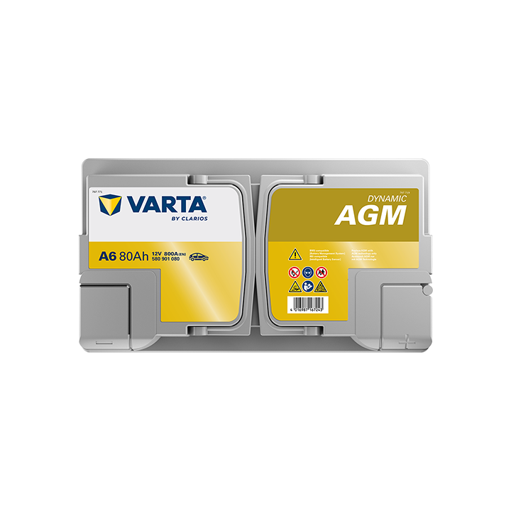 Car battery Varta A6 12V 80Ah 800A · Málaga