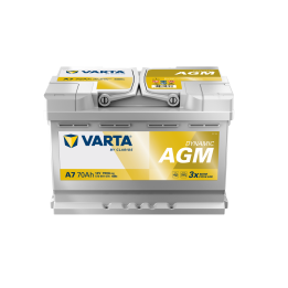 Batería de coche Varta A7 12V 70Ah 760A · Málaga