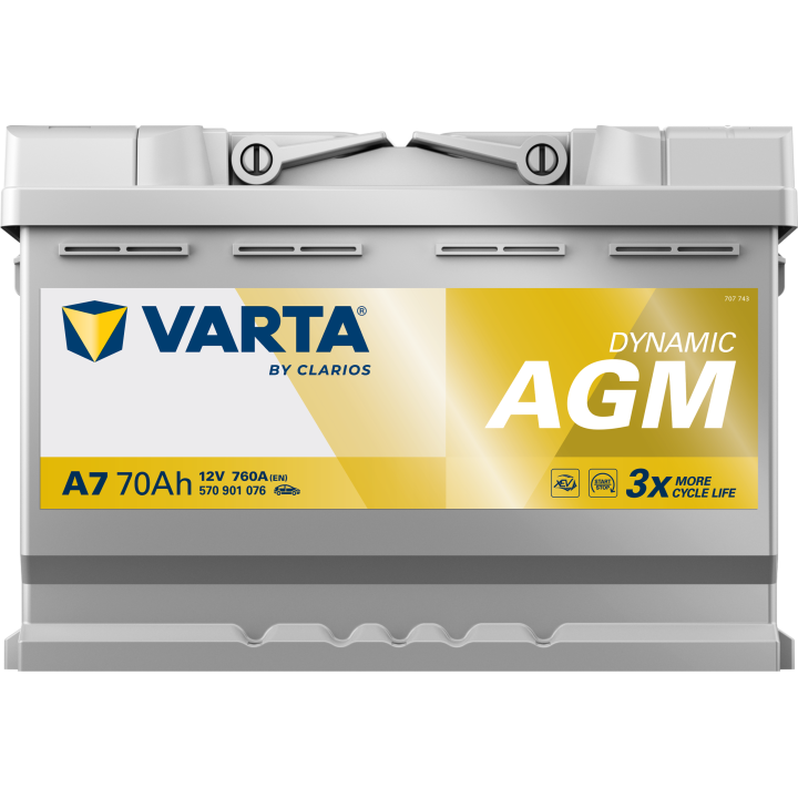 Autobatterie Varta A7 12V 70Ah 760A · Málaga