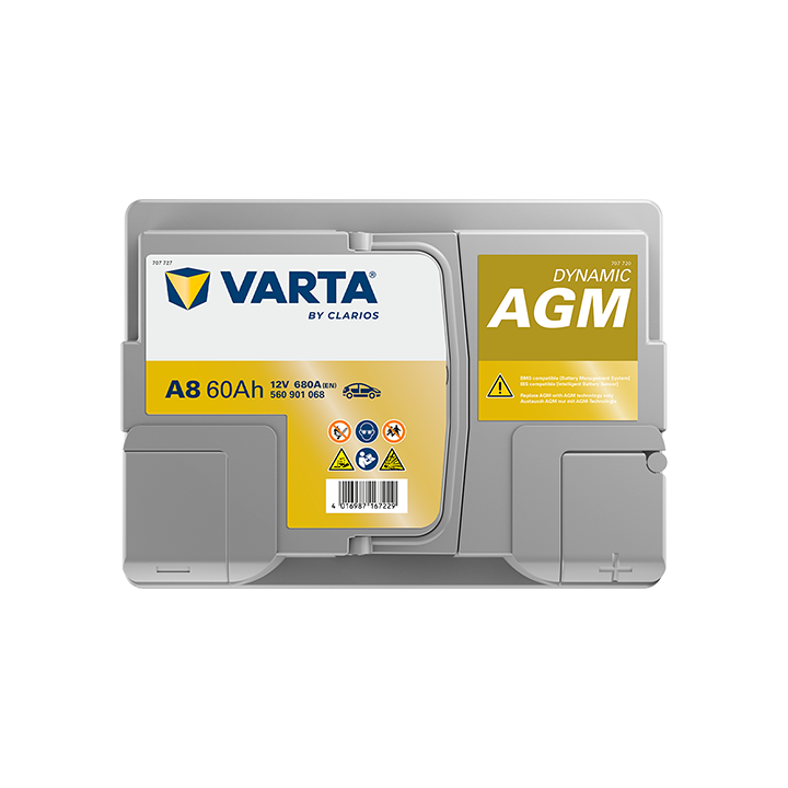 Batterie voiture Varta A8 12V 60Ah 680A · Málaga