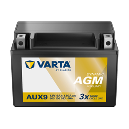 Batería de coche Varta AUX9 12V 9Ah 130A