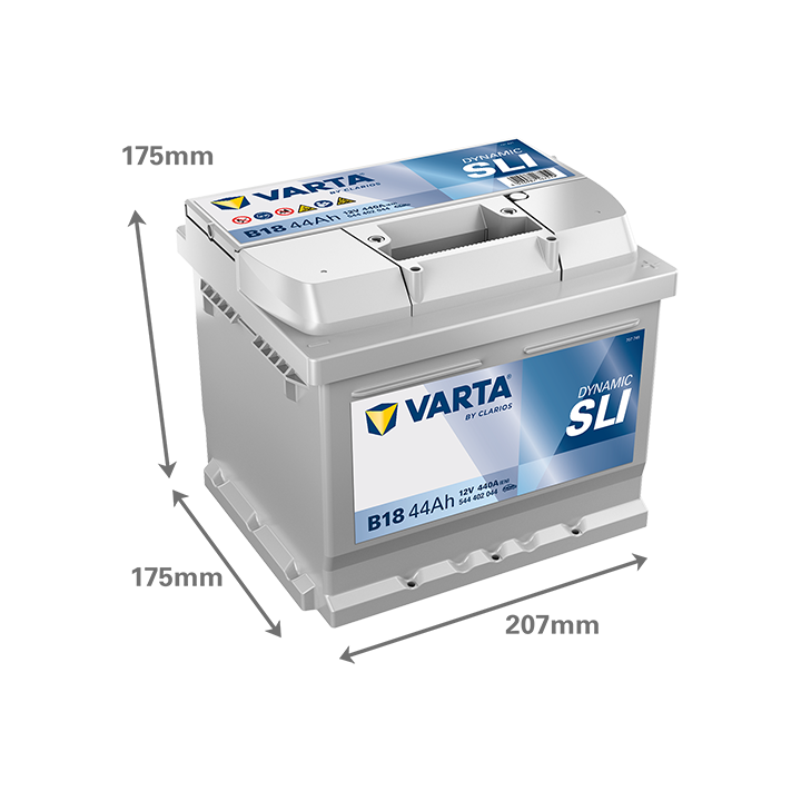 Batteria auto Varta B18 12V 44Ah 440A · Málaga