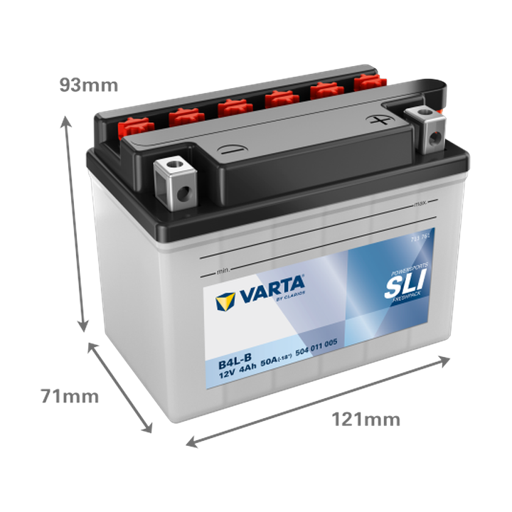 Motorcycle battery Varta 504011005 12V 4Ah 50A · Málaga