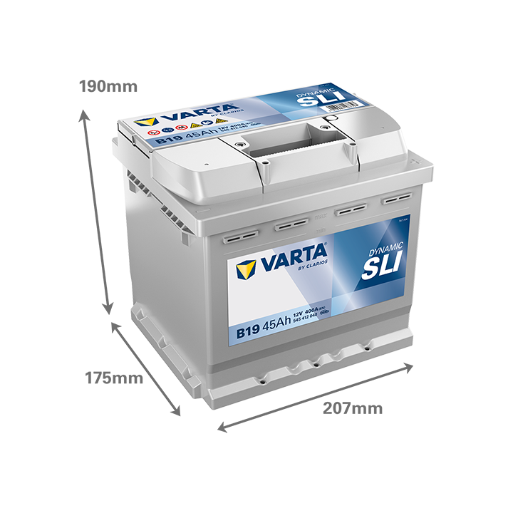 Batterie voiture Varta B19 12V 45Ah 400A · Málaga