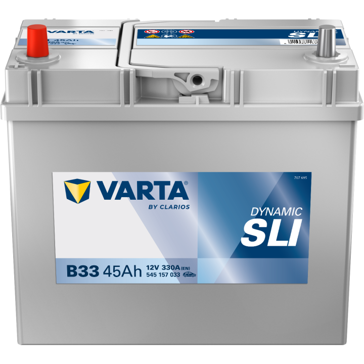 Car battery Varta B33 12V 45Ah 330A · Málaga