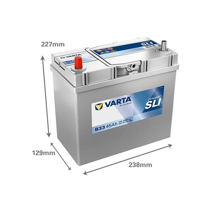 Bateria de carro Varta B33 12V 45Ah 330A · Málaga