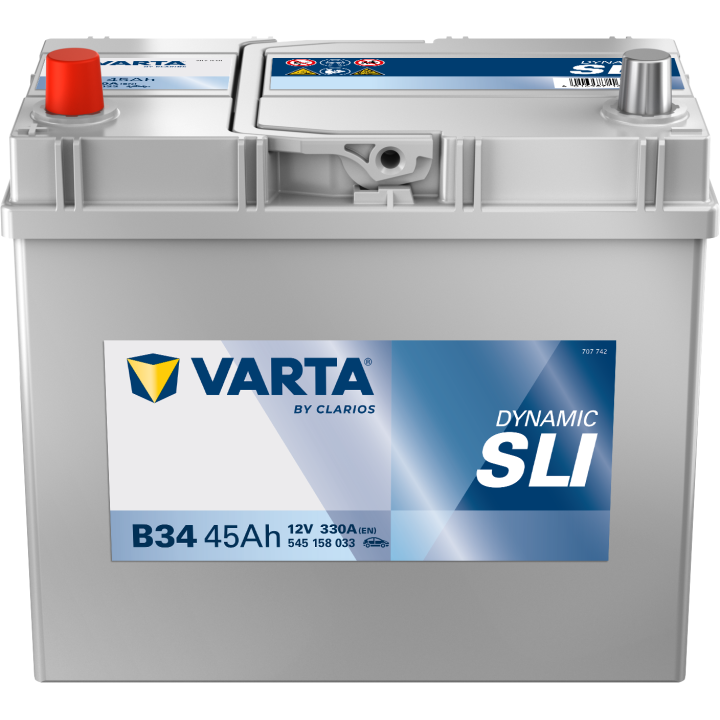 Bateria de carro Varta B34 12V 45Ah 330A · Málaga