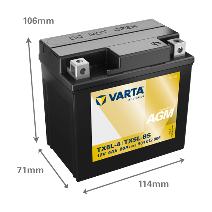 Batería de moto Varta 504012008 12V 4Ah 80A · Málaga