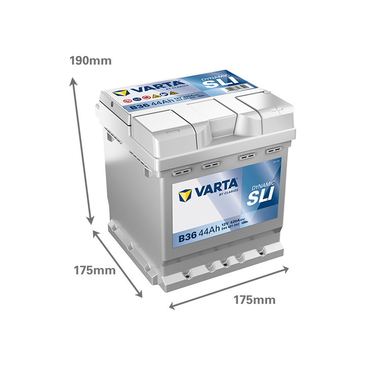 Batteria auto Varta B36 12V 44Ah 420A · Málaga