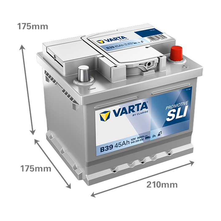 Bateria de camião Varta B39 12V 45Ah 300A · Málaga