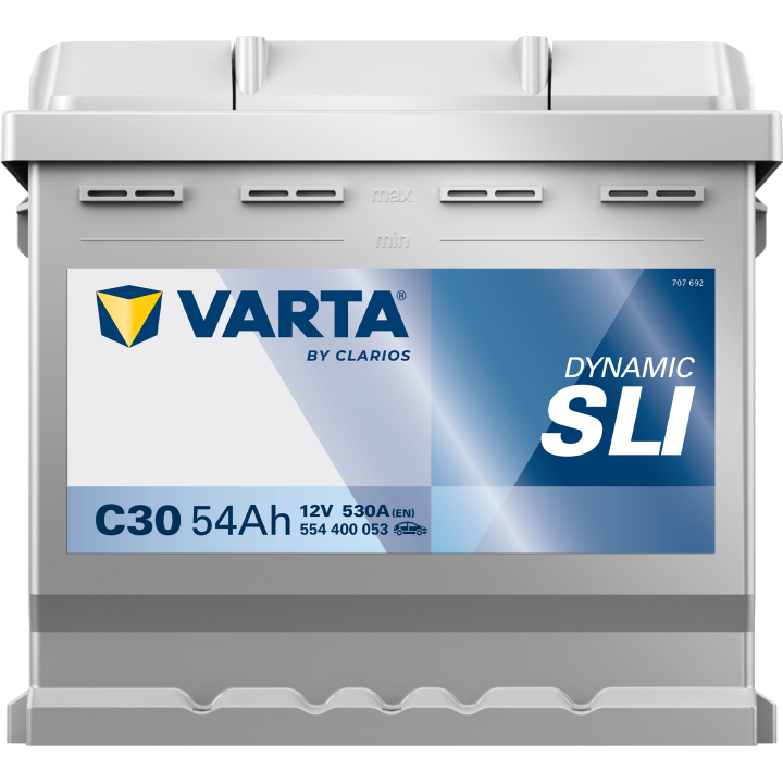 Batería de coche Varta C30 12V 54Ah 530A · Málaga