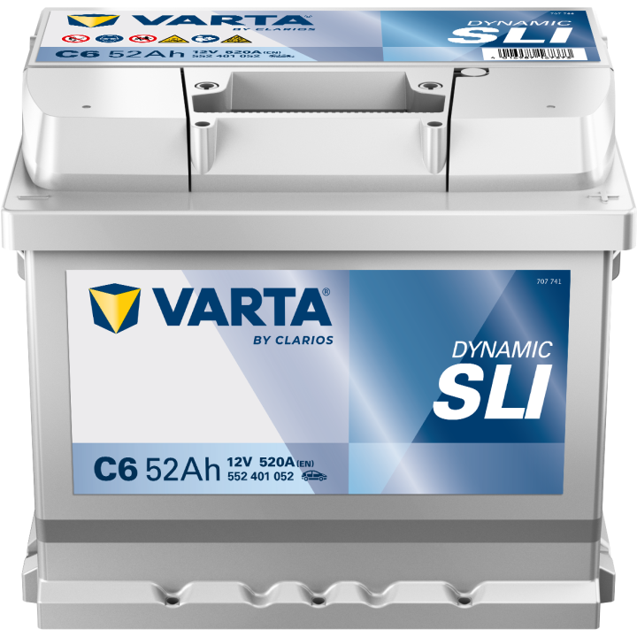 Autobatterie Varta C6 12V 52Ah 520A · Málaga