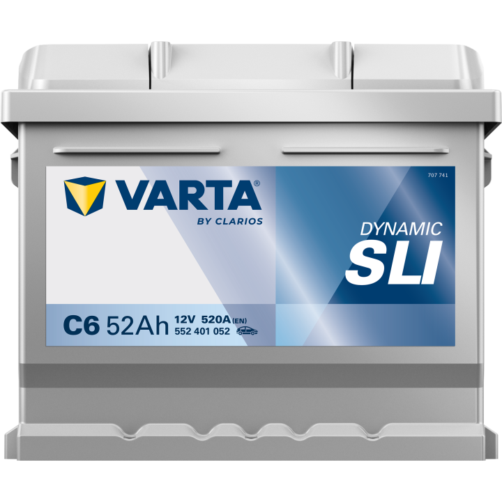 Car battery Varta C6 12V 52Ah 520A · Málaga