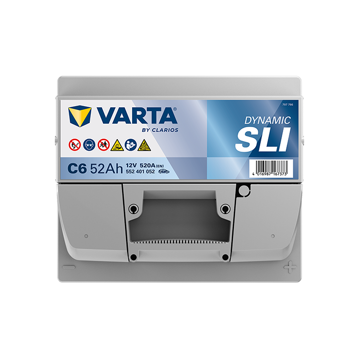 Batería de coche Varta C6 12V 52Ah 520A · Málaga