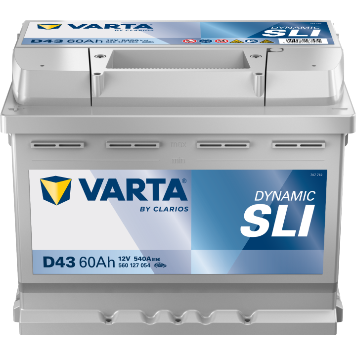 Batteria auto Varta D43 12V 60Ah 540A · Málaga