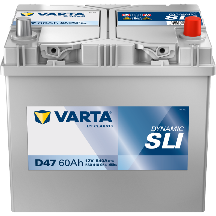 Batteria auto Varta D47 12V 60Ah 540A · Málaga