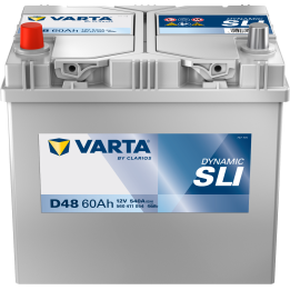 Batería de coche Varta D48 12V 60Ah 540A · Málaga