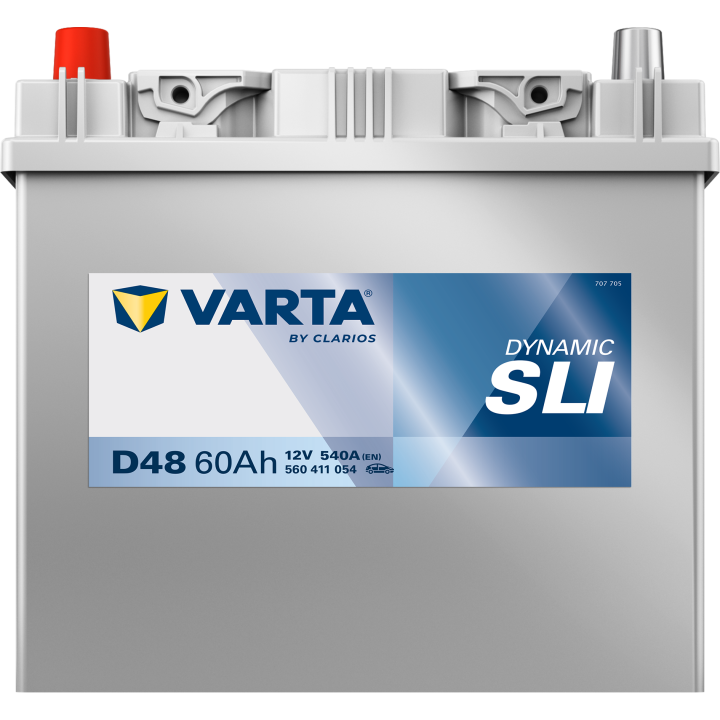 Batería de coche Varta D48 12V 60Ah 540A · Málaga