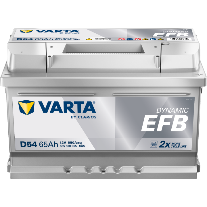 Batteria auto Varta D54 12V 65Ah 650A · Málaga