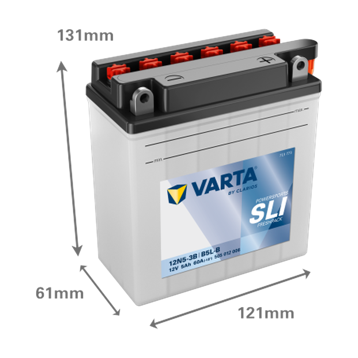 Batteria moto Varta 505012006 12V 5Ah 60A · Málaga