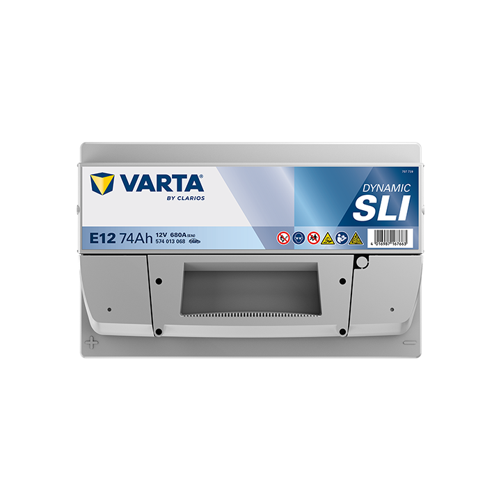 Car battery Varta E12 12V 74Ah 680A · Málaga