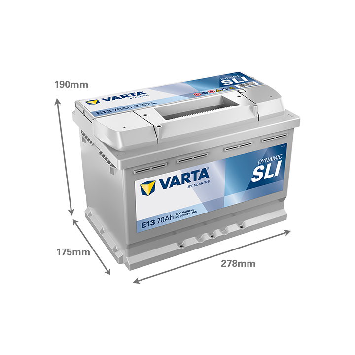 Batteria auto Varta E13 12V 70Ah 640A · Málaga