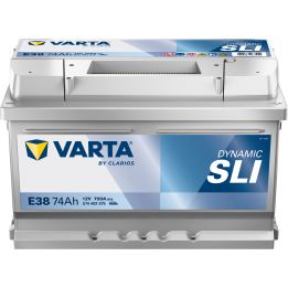 Batteria auto Varta E38 12V 74Ah 750A · Málaga