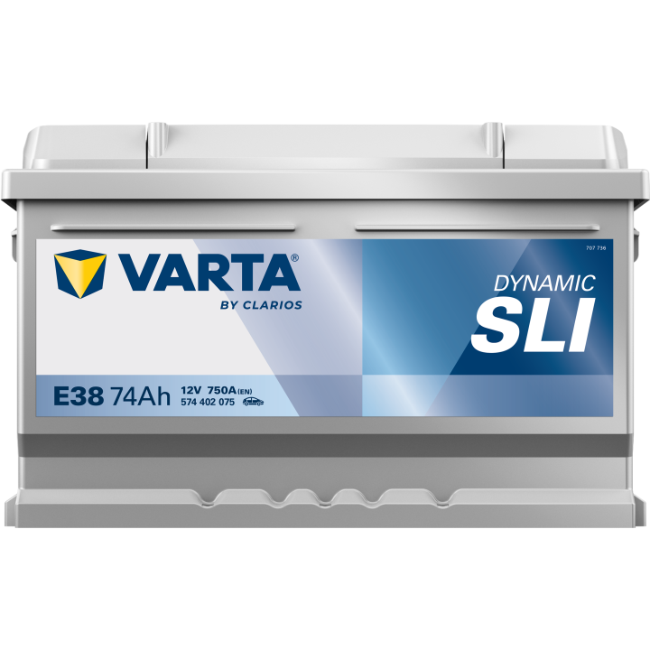 Batteria auto Varta E38 12V 74Ah 750A · Málaga