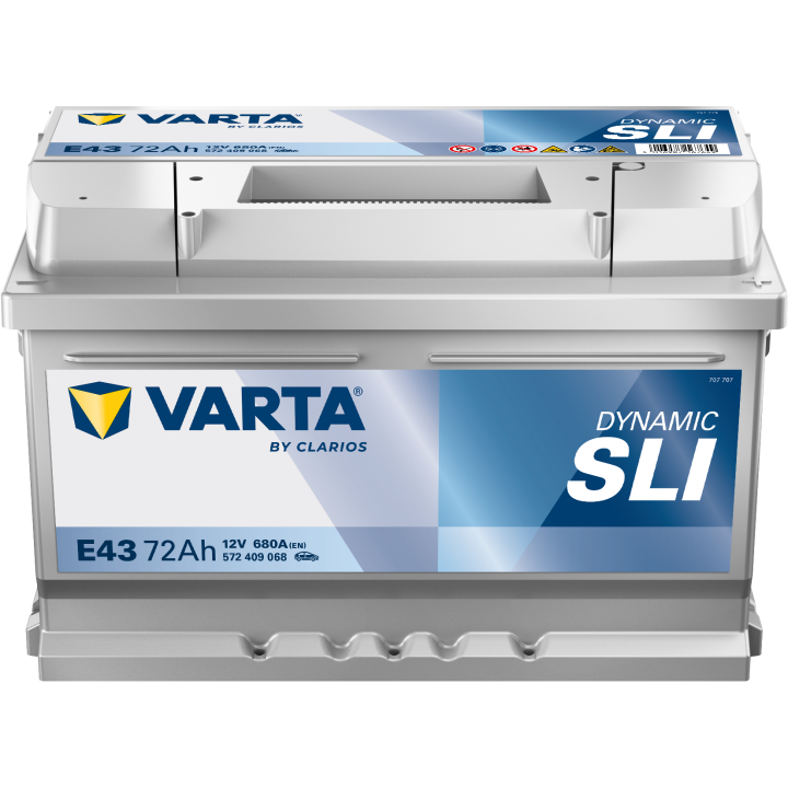 Batteria auto Varta E43 12V 72Ah 680A · Málaga