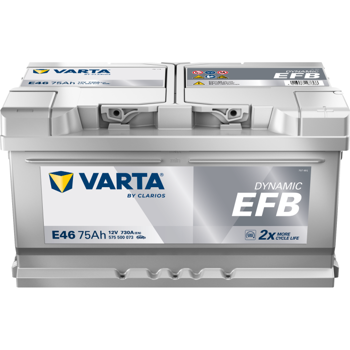 Batería de coche Varta E46 12V 75Ah 730A · Málaga