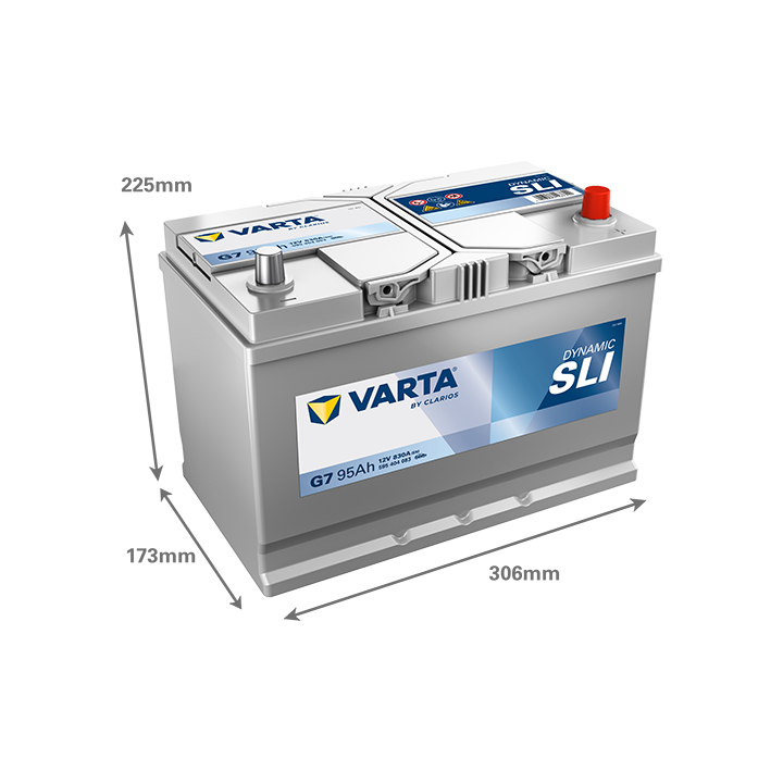 Autobatterie Varta G7 12V 95Ah 830A · Málaga