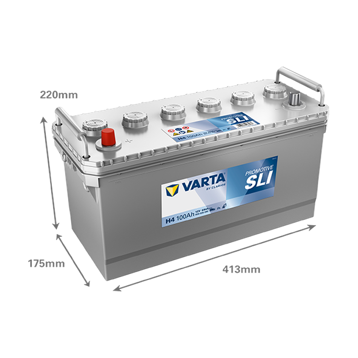 Bateria de camião Varta H4 12V 100Ah 600A · Málaga