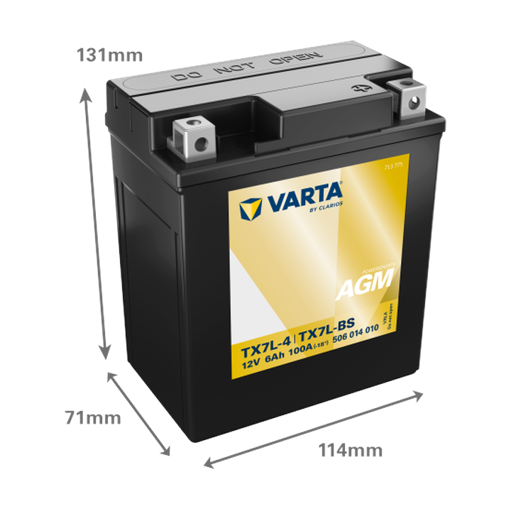 Motorradbatterie Varta 506014010 12V 6Ah 100A · Málaga